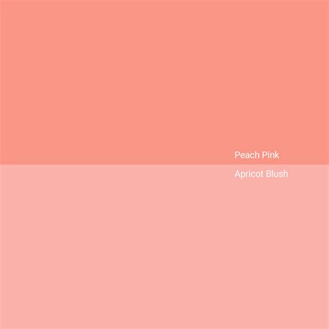 Pink Peach Color
