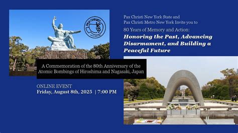 A Commemoration of the 80th Anniversary of the Atomic Bombings of ...