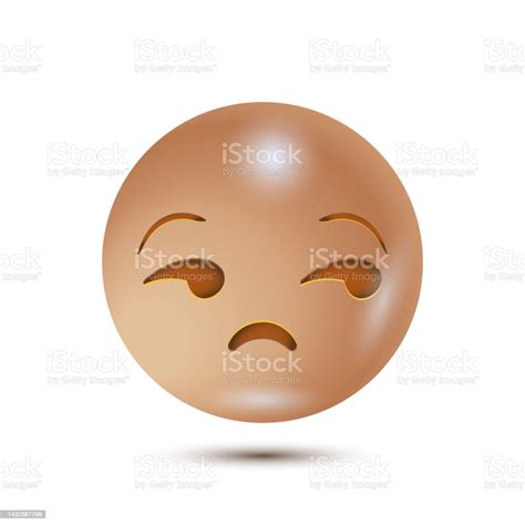 Dissatisfied Meh Unimpressed 3d Stylized Vector Icon Emoji Isolated 3d Vector Emoticon For App ...