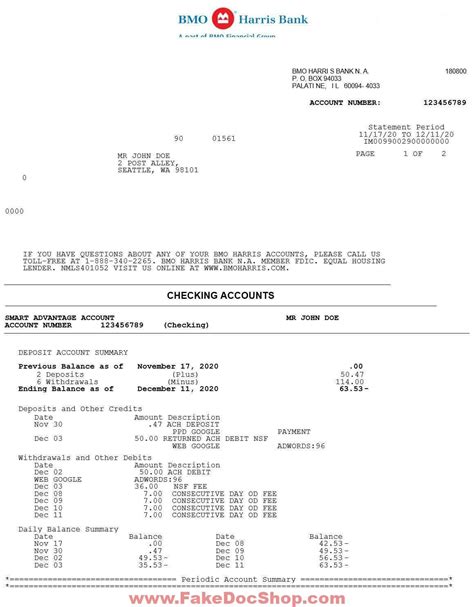 Chime Bank Statement Template - Modern Resume Template Word