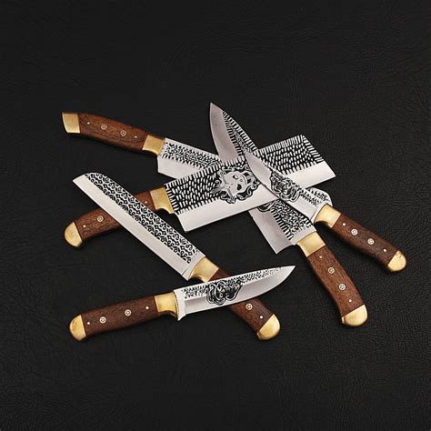 J2 Steel Professional Chef Knife Set // 6 Piece - Black Forge Knives ...