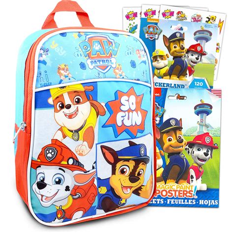 Buy Nick ShopPaw Patrol Mini School Backpack For Kids ~ 3 Pc Bundle ...