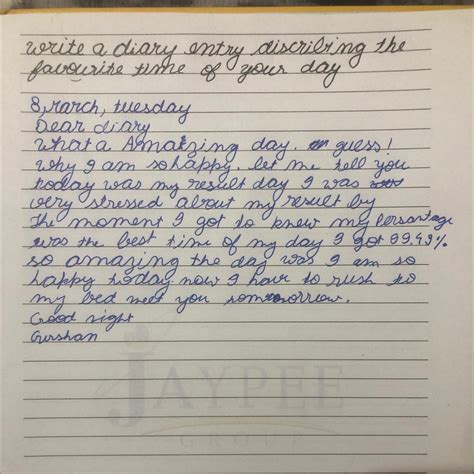 Can you tell my mistake in this diary entry - Brainly.in