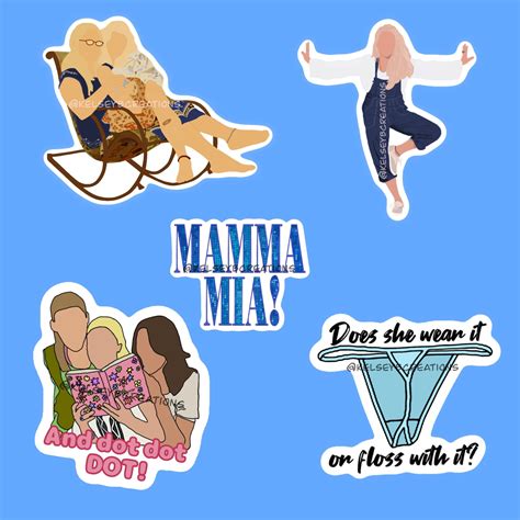 Mamma Mia stickers | Etsy