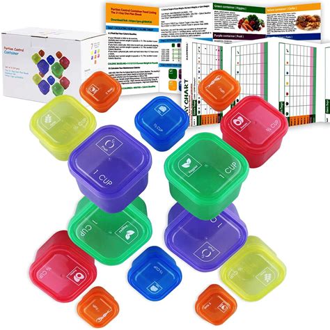 21 Day Portion Control Container kit - 14 Pieces : Amazon.ca: Home
