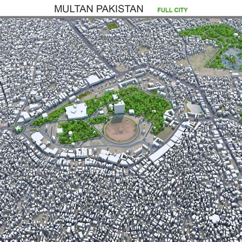 Image result for 3D Map of Multan