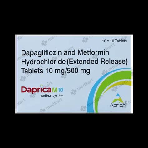 DAPARYL M 10/500MG TABLET 10'S Price, Uses, Side Effects & Substitutes ...