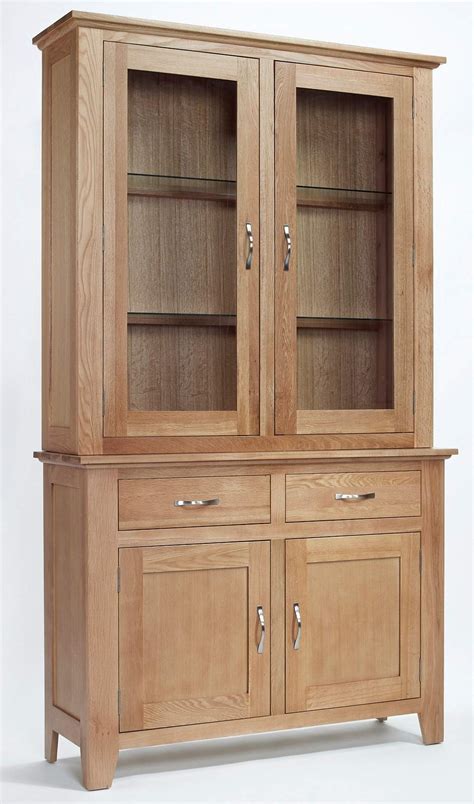 Buy Hallowood Furniture Camberley Medium Display Cabinet in Light Oak ...