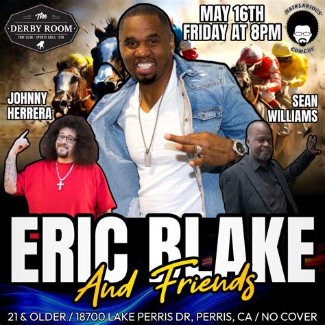 Eric Blake and Friends, The Derby Room Perris, 16 May 2025 | AllEvents