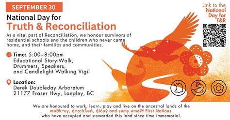 National Day for Truth & Reconciliation, Derek Doubleday Arboretum ...