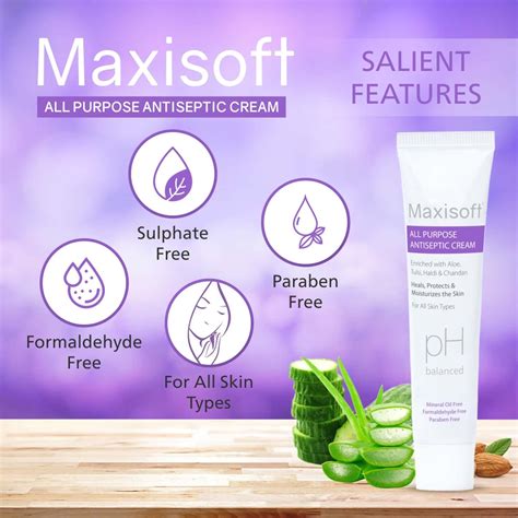 Buy MAXISOFT CREAM 30 GM | WITH ALOE VERA, ALMOND OIL, CHANDAN ...