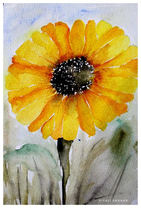 Sunflower Acrylic Painting | YOU.ART — You.Art