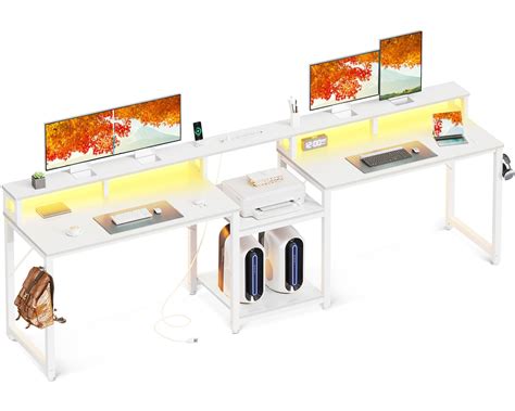 Snapklik.com : Coleshome 98 Inch 2 Person Computer Desk