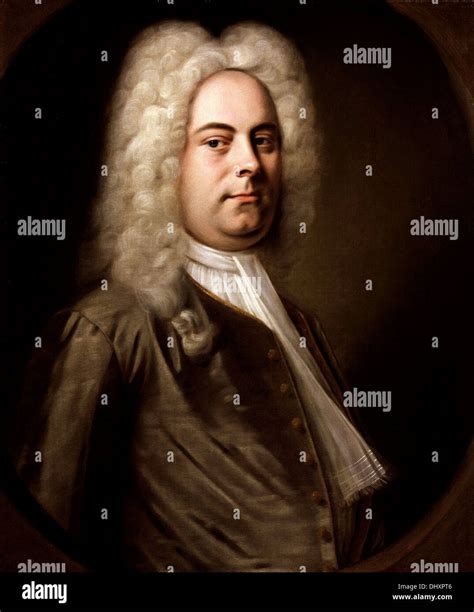 George Frideric Handel, composer - by Balthasar Denner, 1728 Stock ...