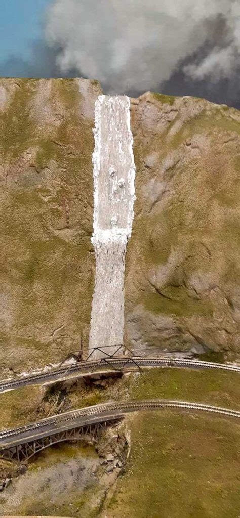 Image result for Model Railroad Waterfall Using Silicon