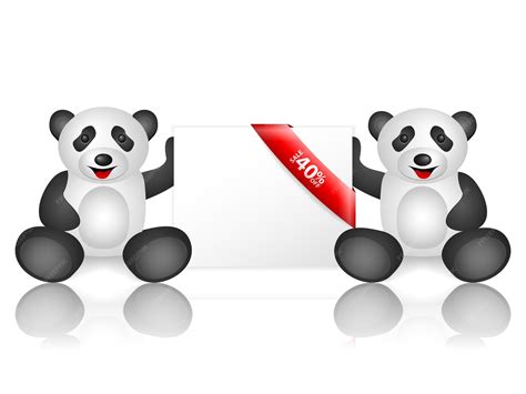 Premium Vector | Pandas 40 percentage off