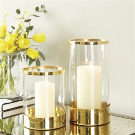 Brass & Glass Hurricane | Ballard Designs