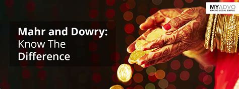 Difference between Mahr under Muslim Personal Law and Dowry