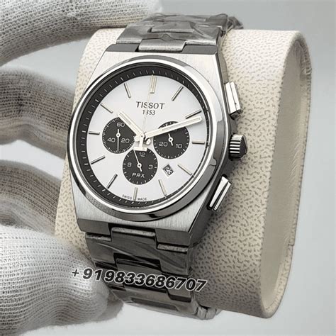 Tissot 1853 T-Classic PRX Chronograph White Dial Stainless Steel with ...