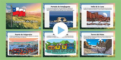 PowerPoint: Lugares de Chile Ilustrados (teacher made)