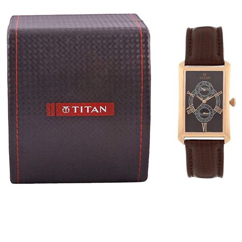Buy Online Titan Quartz Analog Brown Dial Watch for Men - ne1490wl01 ...