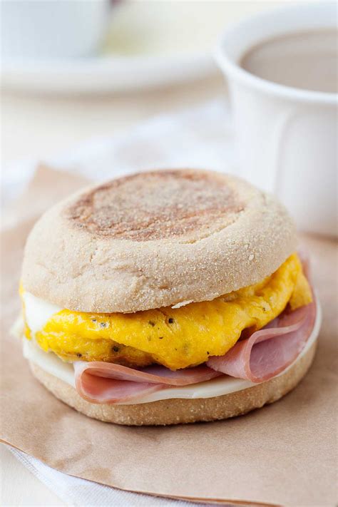 English Muffin Breakfast Sandwich Meal Prep Breakfast Sandwiches