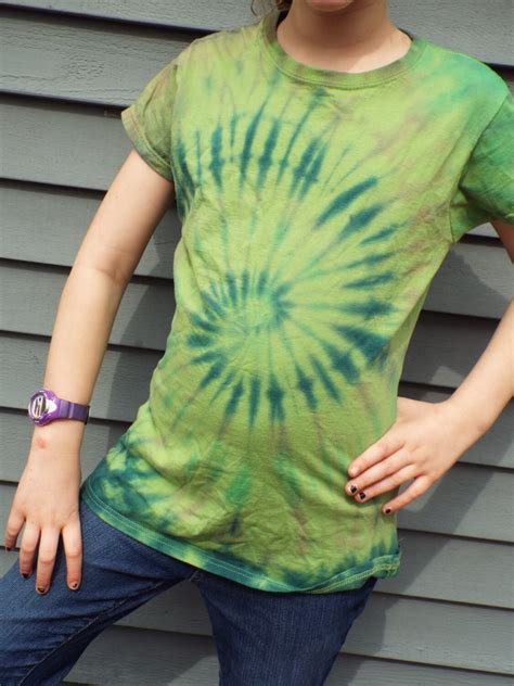 Womens Tie Dye Shirt Medium Ladies Tie Dye T-shirt Green - Etsy