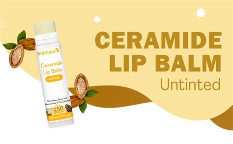 Buy WishCare Ceramide Lip Balm with SPF 50 PA+++ Kojic Acid ...