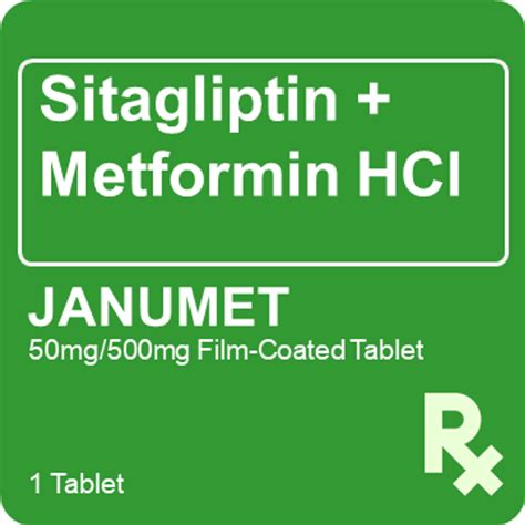 Janumet 50mg/500mg 1 Tablet - St. Joseph Drug - Online Store