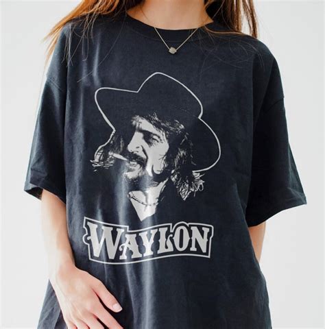 Waylon Jennings Shirt Waylon Jennings Vintage Shirt Waylon - Etsy