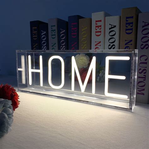 Trinx Home 16" LED Neon Sign Box | Wayfair
