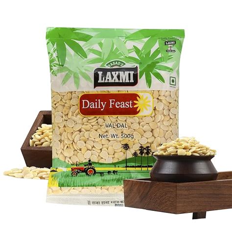 Laxmi Daily Feast Val Dal 500 GM | Vaal | Lima Beans | Balar Dal ...