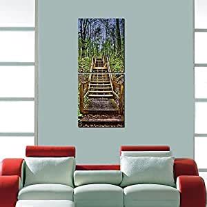Multiple Frames Forest Stairs Art Panels like Painting - 2 Frames (90 ...
