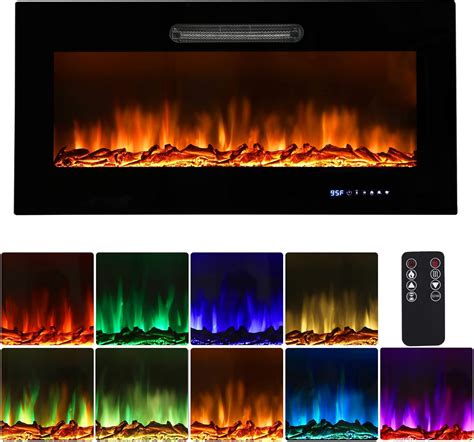 Buy HEXELE Electric Fireplace 50 Inch Wide Linear Electric Fireplace ...