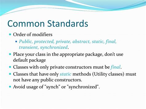 Image result for Coding Standards Java