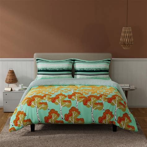 Buy BICHAUNA Amelia Cotton 4Pcs Printed Double Bed-In-A-Bag Set from ...