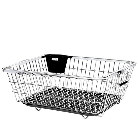 KWER Dish Drainer Basket for Kitchen/Stainless Steel Dish Drainer ...