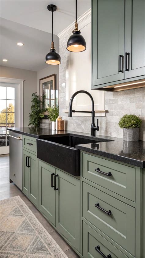 Best 13 20 Gorgeous Sage Green Cabinet Kitchens to Fuel Your Renovation ...