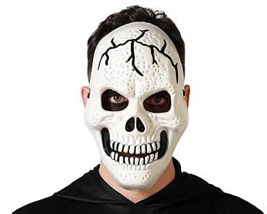 Buy PartyToko Creepy Halloween Full White Skull Mask for Hallo-ween ...