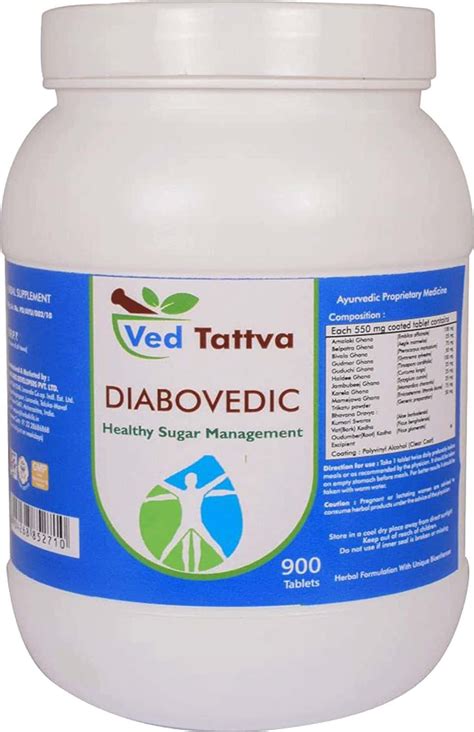 Buy VED TATTVA DIABONORM 900 TABLETS | NATURAL SUPPLEMENT FOR HEALTHY ...