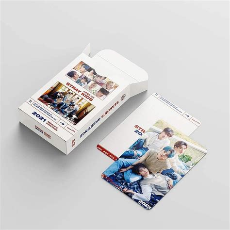 Buy DYLLGL Kpop Stray Kids Lomo Cards 2021 SEASON'S GREETINGS Card ...