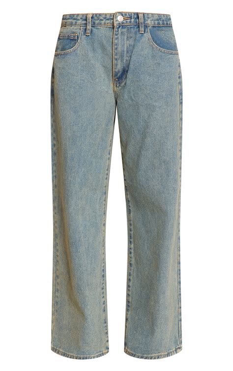 Dark Vintage Wash Low Rise Wide Leg Jeans | Denim | PrettyLittleThing USA