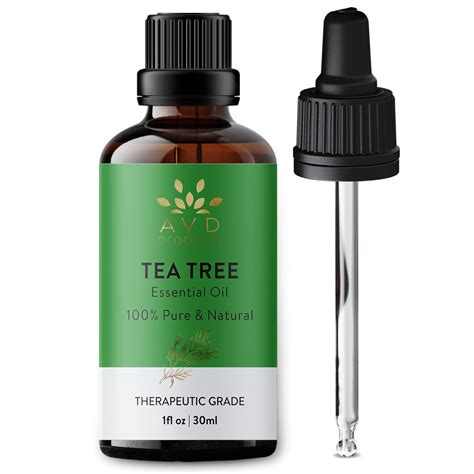 AVD Organics Tea Tree Essential Oil 30ml - 100% Pure and Natural ...