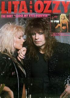Lita Ford And Ozzy Osbourne by Lita Ford Ozzy Osbourne Promotional Ad Ozzy Osbourne Lita Ford And Ozzy Osbourne