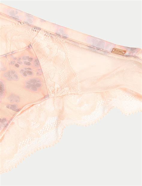 Buy Cherry Blossom Silk Brazilian Knickers at Marks & Spencer