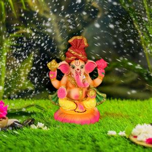 TIED RIBBONS Eco Friendly Clay Mitti Ganesha Idol Murti Statue for ...