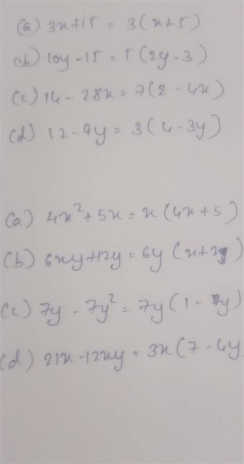 copy and complete the factorization all the number you need are:-(2,3,4 ...