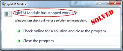 Image result for How to Close Igfxem Module