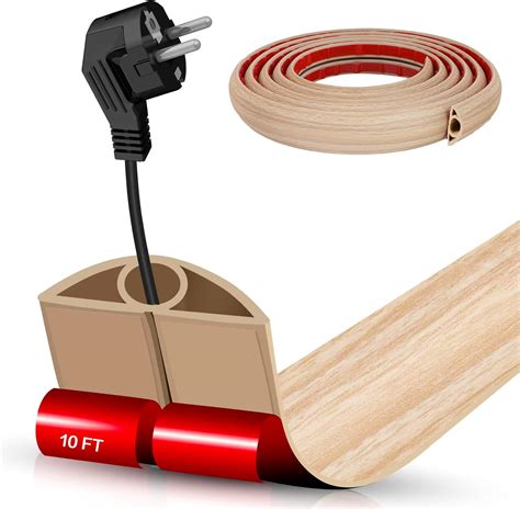 Amazon.com: Floor Cord Cover Self Adhesive Cord Hider,10FT Cable ...