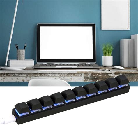 Buy 10 Keys Green Axis Mechanical Keyboard USB Mini Keypad Keyboard ...